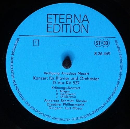 Eterna 8 26 469 - Wolfgang Amadeus Mozart, Annerose Schmidt, Dre - Image 3