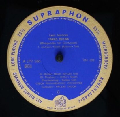 Supraphon A LPV 266 - Leoš Janáček,The Czech Philharmonic Orches - Image 4