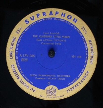 Supraphon A LPV 266 - Leoš Janáček,The Czech Philharmonic Orches - Image 3