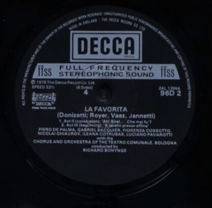 DECCA D96D 3 - Gaetano Donizetti, Fiorenza Cossotto, Luciano Pav - Image 10