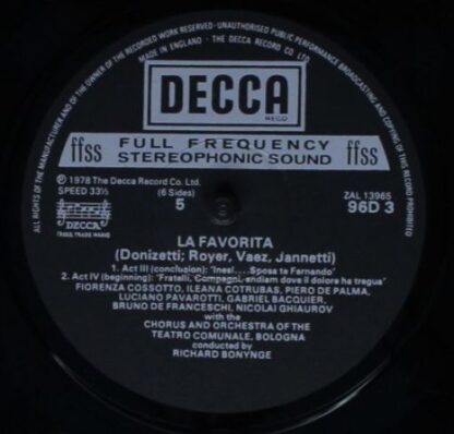 DECCA D96D 3 - Gaetano Donizetti, Fiorenza Cossotto, Luciano Pav - Image 11