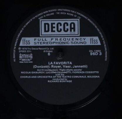 DECCA D96D 3 - Gaetano Donizetti, Fiorenza Cossotto, Luciano Pav - Image 12