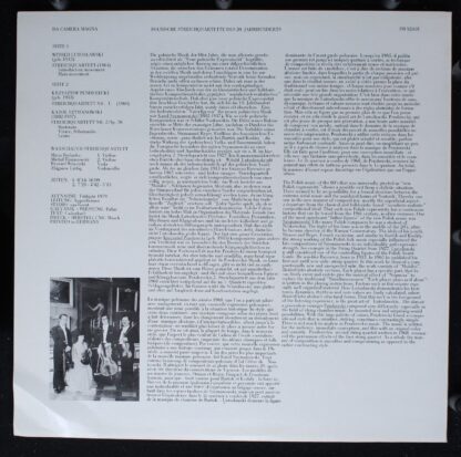 Da Camera Magna SM 92418 - Witold Lutoslawski, Krzysztof Pendere - Image 2