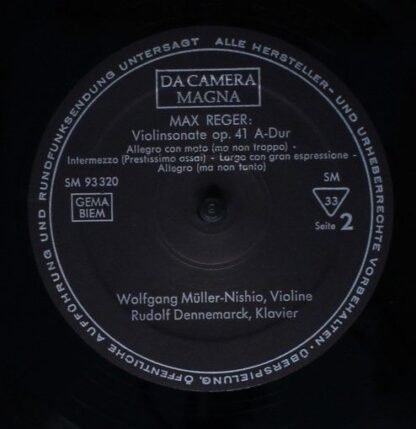 Da Camera Magna SM 93320 - Max Reger, Wolfgang Müller-Nishio, Ru - Image 4