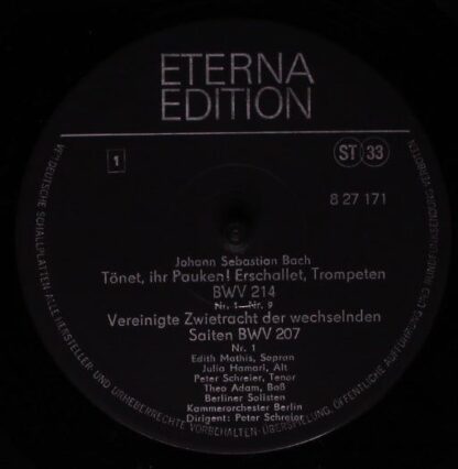 Eterna 8 27 171 - Johann Sebastian Bach - Tönet, Ihr Pauken BWV - Image 3