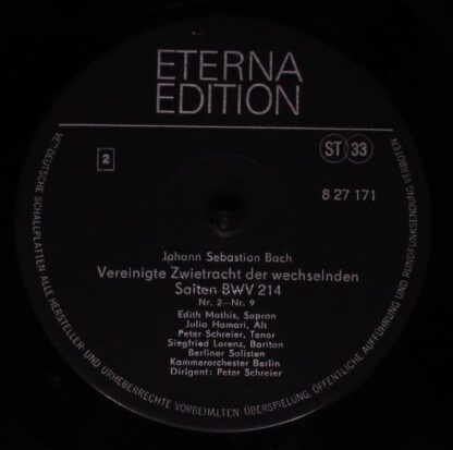 Eterna 8 27 171 - Johann Sebastian Bach - Tönet, Ihr Pauken BWV - Image 4