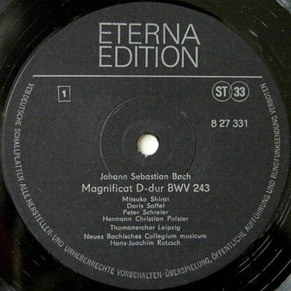 Eterna 8 27 331 - Johann Sebastian Bach, Mitsuko Shirai, Doris S - Image 3