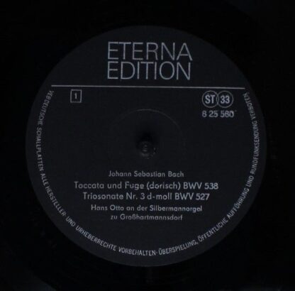 Eterna 8 25 580 - Johann Sebastian Bach, Hans Otto - Orgelwerke - Image 3