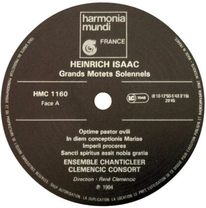 harmonia mundi France HMC 1160 - Heinrich Isaac, Ensemble Chanti - Image 6