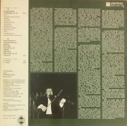 Panton 81 0665–1111 - Jan Pěruška, Benjamin Britten, Dmitri Shos - Image 2
