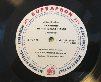 Supraphon LPV 122 - Anton Bruckner, The Czech Philharmonic Orche - Image 3