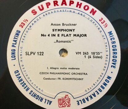 Supraphon LPV 122 - Anton Bruckner, The Czech Philharmonic Orche - Image 4