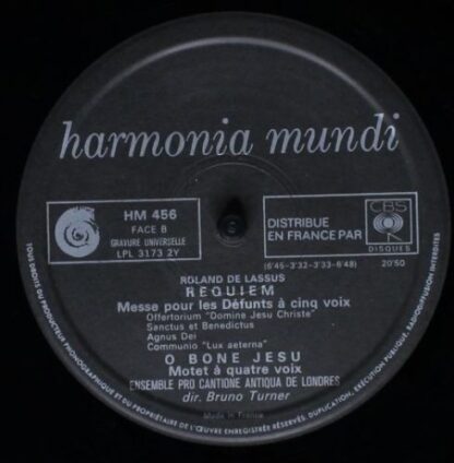 Harmonia Mundi HM 456 - Roland de Lassus, Pro Cantione Antiqua - - Image 6