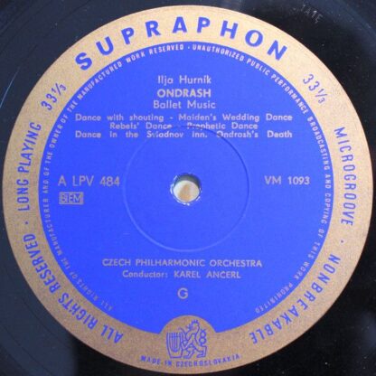 Supraphon LPV 484 - Maurice Ravel, Claude Debussy, Ilja Hurník - - Image 3
