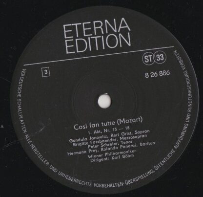 Eterna 8 26 885–887 - Wolfgang Amadeus Mozart - Così Fan Tutte ( - Image 5