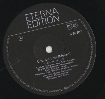 Eterna 8 26 885–887 - Wolfgang Amadeus Mozart - Così Fan Tutte ( - Image 8