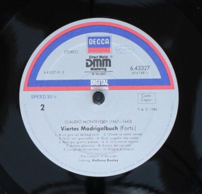 DECCA 6.43327 AZ - Claudio Monteverdi, The Consort Of Musicke, A - Image 6