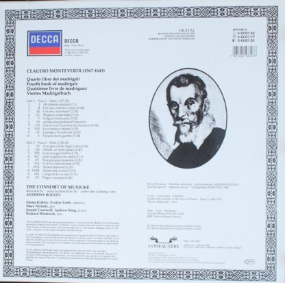 DECCA 6.43327 AZ - Claudio Monteverdi, The Consort Of Musicke, A - Image 2