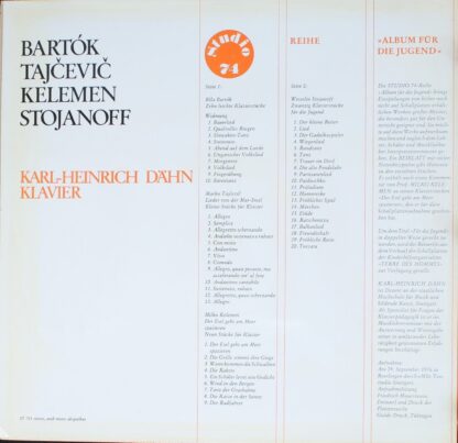Studio 74 (3) ST745 - Béla Bartók,Marko Tajčević,Milko Kelemen,W - Image 2