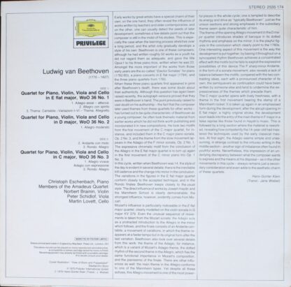 Deutsche Grammophon 2535 174 - Ludwig van Beethoven, Christoph E - Image 2