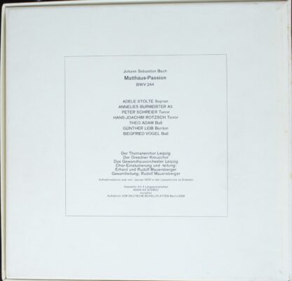 Eurodisc 80 613 XK - Johann Sebastian Bach, Thomanerchor, Dresdn - Image 2