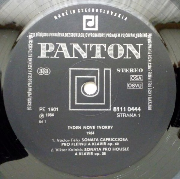Panton 8111 0444 - Václav Felix,Viktor Kalabis,Štěpán Rak,Jan F. - Image 3