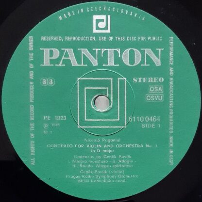 Panton 8110 0464 - Niccolò Paganini, Čeněk Pavlík, Lubomír Malý, - Image 3