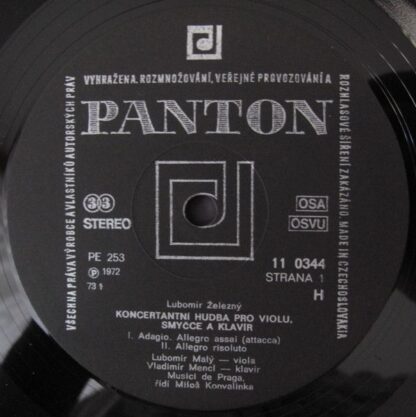Panton 11 0344 - Lubomír Železný, Radim Drejsl, Musici De Praga, - Image 3