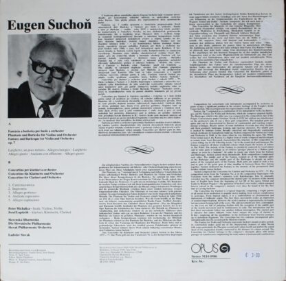 Opus 9110 0986 - Eugen Suchoň - Fantázia A Burleska Pre Husle A - Image 2