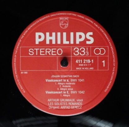 Philips 411219-1 - Johann Sebastian Bach - Vioolconcerten BWV104 - Image 3