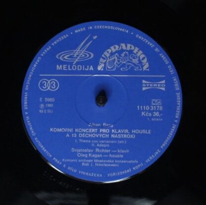 Supraphon 1110 3178 - Alban Berg, Sviatoslav Richter, Oleg Kagan - Image 3