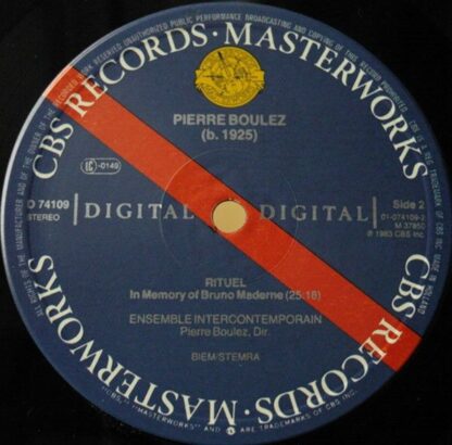 CBS Masterworks 74 109 - Pierre Boulez, BBC Symphony Orchestra, - Image 5
