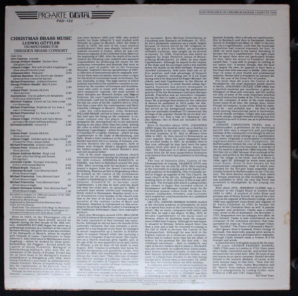 Pro-Arte Digital PAD-122 - Various - Christmas Brass Music - Image 2