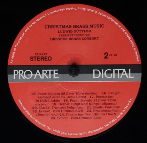 Pro-Arte Digital PAD-122 - Various - Christmas Brass Music - Image 4