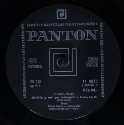 Panton 11 0275 - Vítězslav Novák, Vlach Quartet, Miloš Sádlo, Fr - Image 4