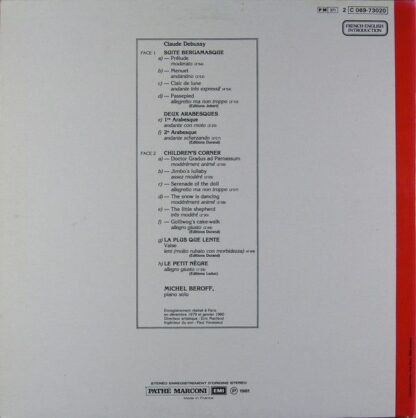 La Voix De Son Maître 2C 069-73020 - Claude Debussy, Michel Béro - Image 2