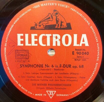 Electrola E 90 040 - Wilhelm Furtwängler, Ludwig van Beethoven, - Image 5
