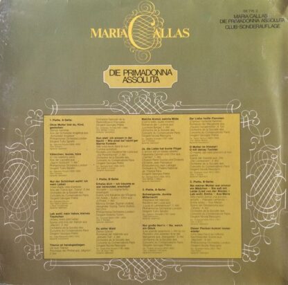 EMI Electrola 66 716 2 - Maria Callas - Die Primadonna Assoluta - Image 2