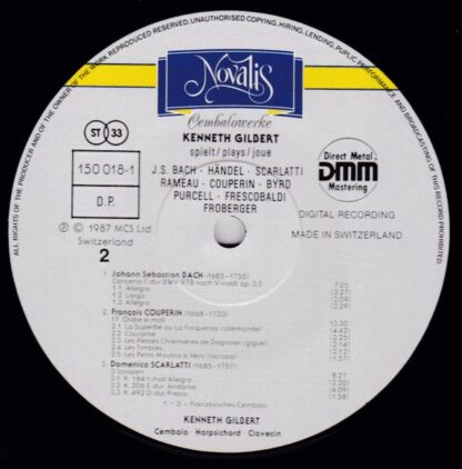 Novalis 150 018-1 - Kenneth Gilbert, Johann Sebastian Bach, Geor - Image 5