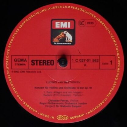 His Master's Voice 1 C 027-01 562 - Ludwig van Beethoven, Christ - Image 3