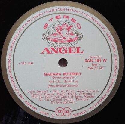 Angel Records SAN 184/86 W - Giacomo Puccini, Renata Scotto, Car - Image 5