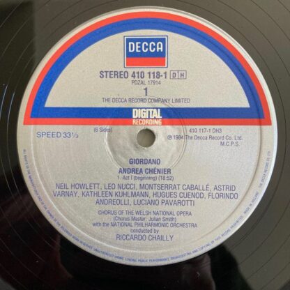 DECCA 410 117-1 - Umberto Giordano, Luciano Pavarotti, Montserra - Image 5