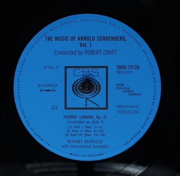CBS SBRG 72119/20 - Arnold Schoenberg, Robert Craft - The Music - Image 5