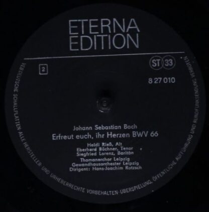 ETERNA Edition 8 27 010 - Johann Sebastian Bach, Helga Termer, H - Image 4