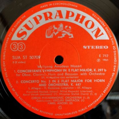 Supraphon SUA ST 50709 - Wolfgang Amadeus Mozart, The Czech Phil - Image 4