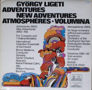 HELIODOR 2549 003 - György Ligeti - Aventures / Nouvelles Aventu