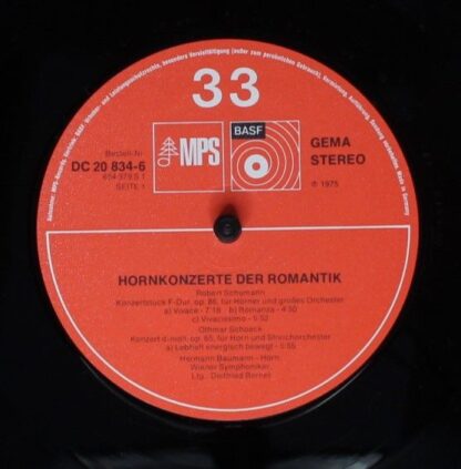 MPS 20 20834-6 - Hermann Baumann, Robert Schumann, Carl Maria vo - Image 3