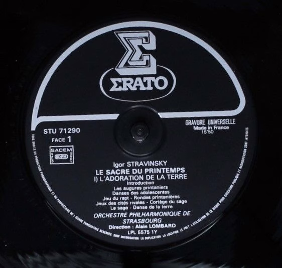Erato STU 71290 - Igor Stravinsky, Orchestre Philharmonique De S - Image 5