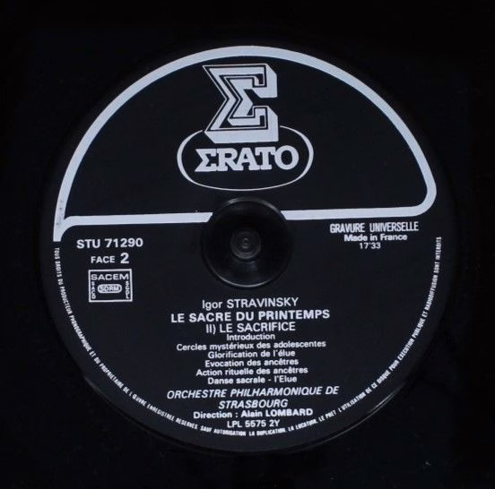 Erato STU 71290 - Igor Stravinsky, Orchestre Philharmonique De S - Image 6