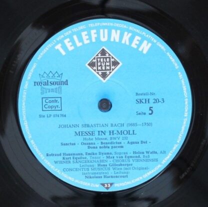Telefunken 6.35019 FK - Johann Sebastian Bach, Nikolaus Harnonco - Image 11
